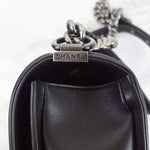 Load image into Gallery viewer, Chanel Leboy New Medium Black Lambskin Ruthenium Hardware
