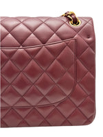 Load image into Gallery viewer, Chanel Timeless Classic Jumbo Burgundy Lambskin Gold-tone Hardware
