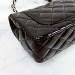 Load image into Gallery viewer, Chanel Classic Mini Black Patent Gold-tone Hardware
