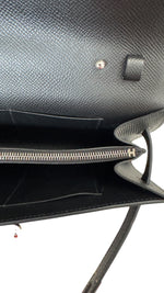 将图片加载到图库查看器，Hermes Kelly To Go Black Epsom Leather Palladium Hardware
