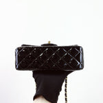 Charger l&#39;image dans la galerie, Chanel Classic Mini Black Patent Gold-tone Hardware
