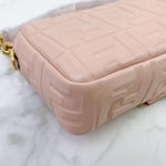 Load image into Gallery viewer, Fendi Medium Nappa FF 1974 Embossed Baguette Rose Pink, Gold-tone Hardware
