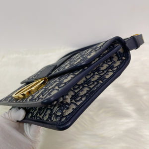 Christian Dior Montaigne 30, Blue Dior Oblique Jacquard Gold-tone Hardware