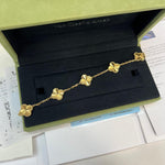 Load image into Gallery viewer, Van Cleef and Arpels Vintage Alhambra 5 Motifs Guilloche Bracelet
