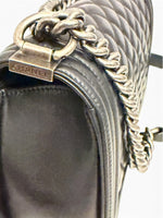 Charger l'image dans la galerie, Chanel Leboy Old Medium Black Calfskin, Ruthenium Hardware

