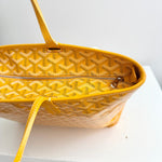 将图片加载到图库查看器，Goyard Artois PM Tote Yellow Goyardine Canvass
