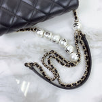 Load image into Gallery viewer, Chanel Precious Pearls Mini Flap Black Lambskin Light Gold-tone Hardware
