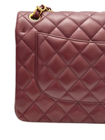 Load image into Gallery viewer, Chanel Timeless Classic Jumbo Burgundy Lambskin Gold-tone Hardware
