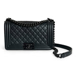 将图片加载到图库查看器，Chanel So Black Leboy Old Medium
