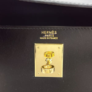 Hermes Kelly 32 Sellier Vintage Box Leather