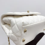 Load image into Gallery viewer, Chanel Coco Handle Mini White Caviar Gold-tone Hardware
