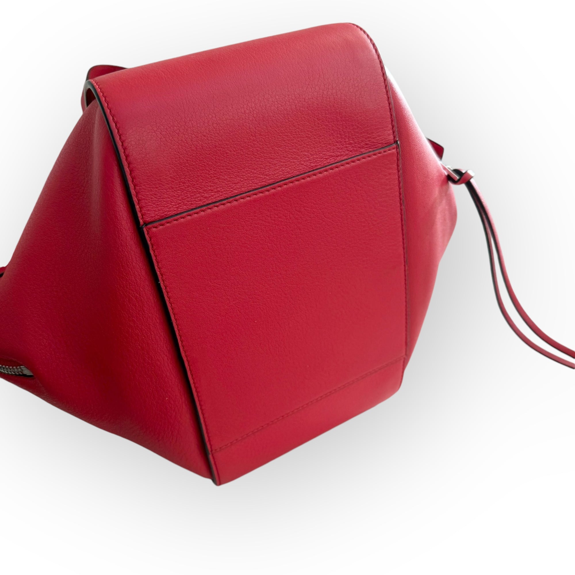 Loewe Hammock Bag Small, Red Grained Calfskin, Gold-tone Hardware