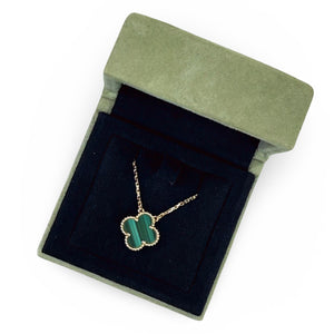 Van Cleef and Arpels Vintage Alhambra 1 Motif Pendant and Necklace- Vca