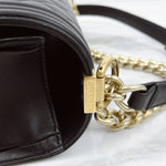 Load image into Gallery viewer, Chanel Leboy New Medium Black Diamond Quilted Lambskin Gold Hardware
