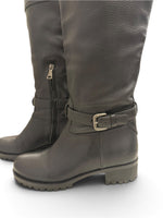 Load image into Gallery viewer, PRADA Knee-High Riding Boots, Black, Womens 7
