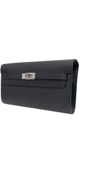 将图片加载到图库查看器，Hermes Kelly To Go Black Epsom Leather Palladium Hardware
