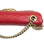 Charger l&#39;image dans la galerie, GUCCI GG Marmont Small Calfskin Matelasse Red GHW
