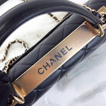 Charger l&#39;image dans la galerie, Chanel Trendy CC Small Black Lambskin Rose Gold Hardware
