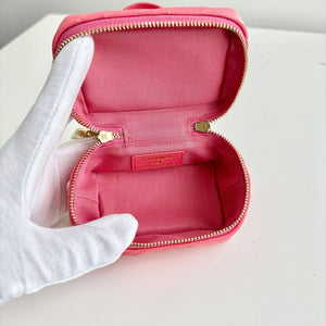 Chanel Micro Vanity Bag Pink Caviar Gold-Tone Hardware