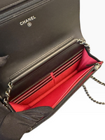 Load image into Gallery viewer, Chanel Gabrielle Quilted Wallet on Chain, Black Calfskin, Mixed-tone Hardware
