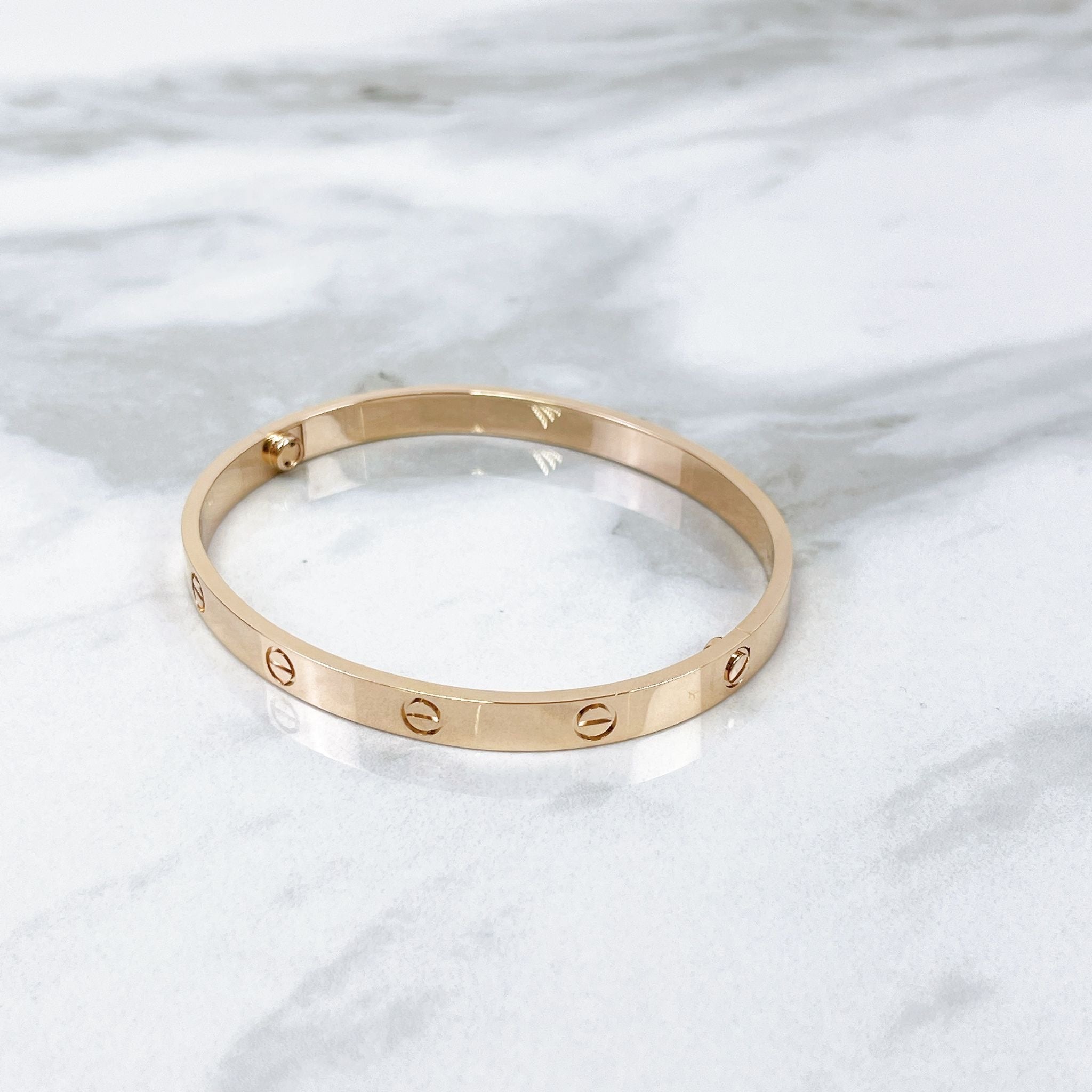 Cartier Classic Love Bracelet Rose Gold Size 20