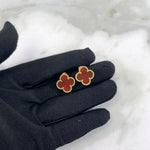 Load image into Gallery viewer, Van Cleef and Arpels Vintage Alhambra 1 Motif Earrings - Vca
