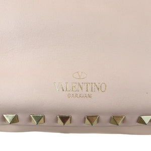 VALENTINO Rockstud Tote Small Vitello Beige Pink LGHW