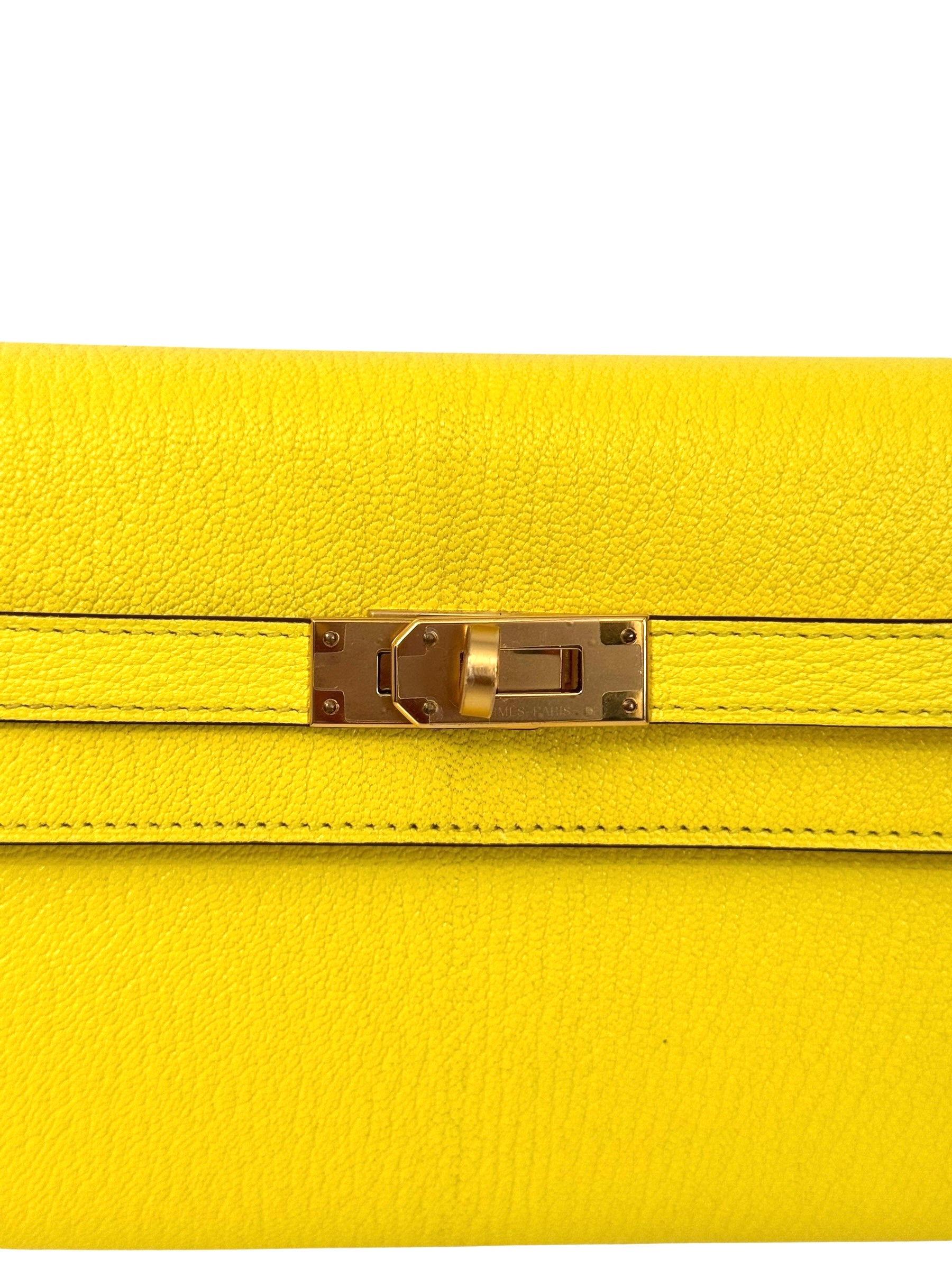 Hermes Kelly To Go Chevre 24kt Gold-plated Hardware