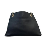 将图片加载到图库查看器，GUCCI Soho Chain Shoulder Medium Pebbled Calfskin Black GHW
