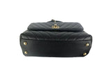 Charger l&#39;image dans la galerie, Chanel Coco Handle Small Chevron Quilted Black Caviar, Gold-Tone Hardware
