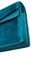 Load image into Gallery viewer, Gucci Dionysus Super Mini Peacock Velvet Crystal Embellished and Silver-tone Hardware
