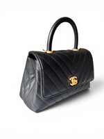 Load image into Gallery viewer, Chanel Coco Handle Mini, Black Caviar Leather Gold-tone Hardware

