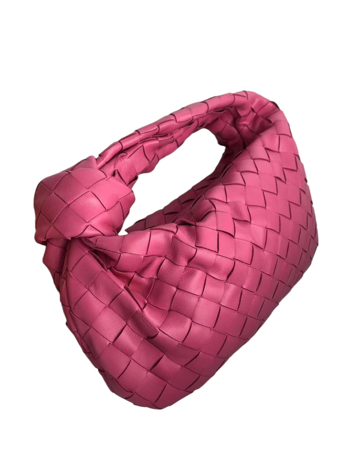 Bottega Veneta Nappa Intrecciato Jodie Mini Raspberry Pink