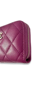 Chanel Card Wallet with Monalisa Pocket and Zippered compartment