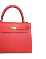 Charger l&#39;image dans la galerie, Hermes Kelly 25 Sellier Epsom Leather 24kt Gold Plated  Hardware
