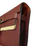 将图片加载到图库查看器，Hermès Kelly To Go Bordeaux Veau Togo Leather Palladium Hardware
