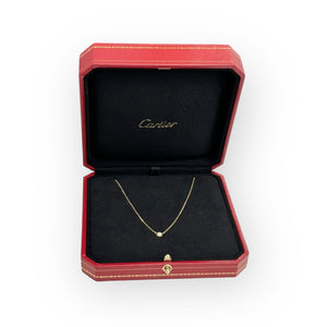 Cartier d'Amour Necklace, Small Model, Brilliant-cut Diamond, 18K Yellow Gold