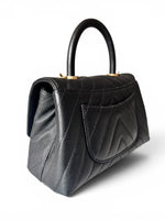 Load image into Gallery viewer, Chanel Coco Handle Mini, Black Caviar Leather Gold-tone Hardware
