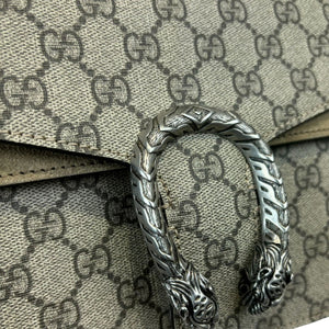 Gucci Dionysus Small GG Supreme Monogram Taupe RHW