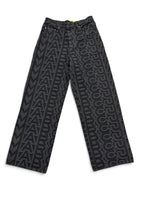 Load image into Gallery viewer, Marc Jacobs The Monogram Denim Straight-Leg Jeans - Black, Womens 27

