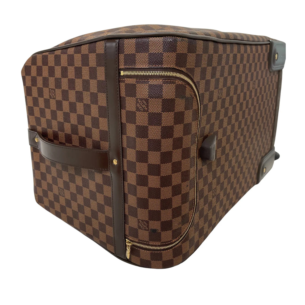 Louis Vuitton Eole 60 Damier Ebene Rolling Luggage Travel Duffle Bag