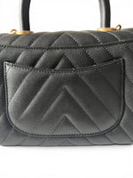 Load image into Gallery viewer, Chanel Coco Handle Mini, Black Caviar Leather Gold-tone Hardware
