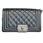 Load image into Gallery viewer, Chanel Leboy Small Quilted Black Caviar / Grained Calfskin, Ruthenium Hardware
