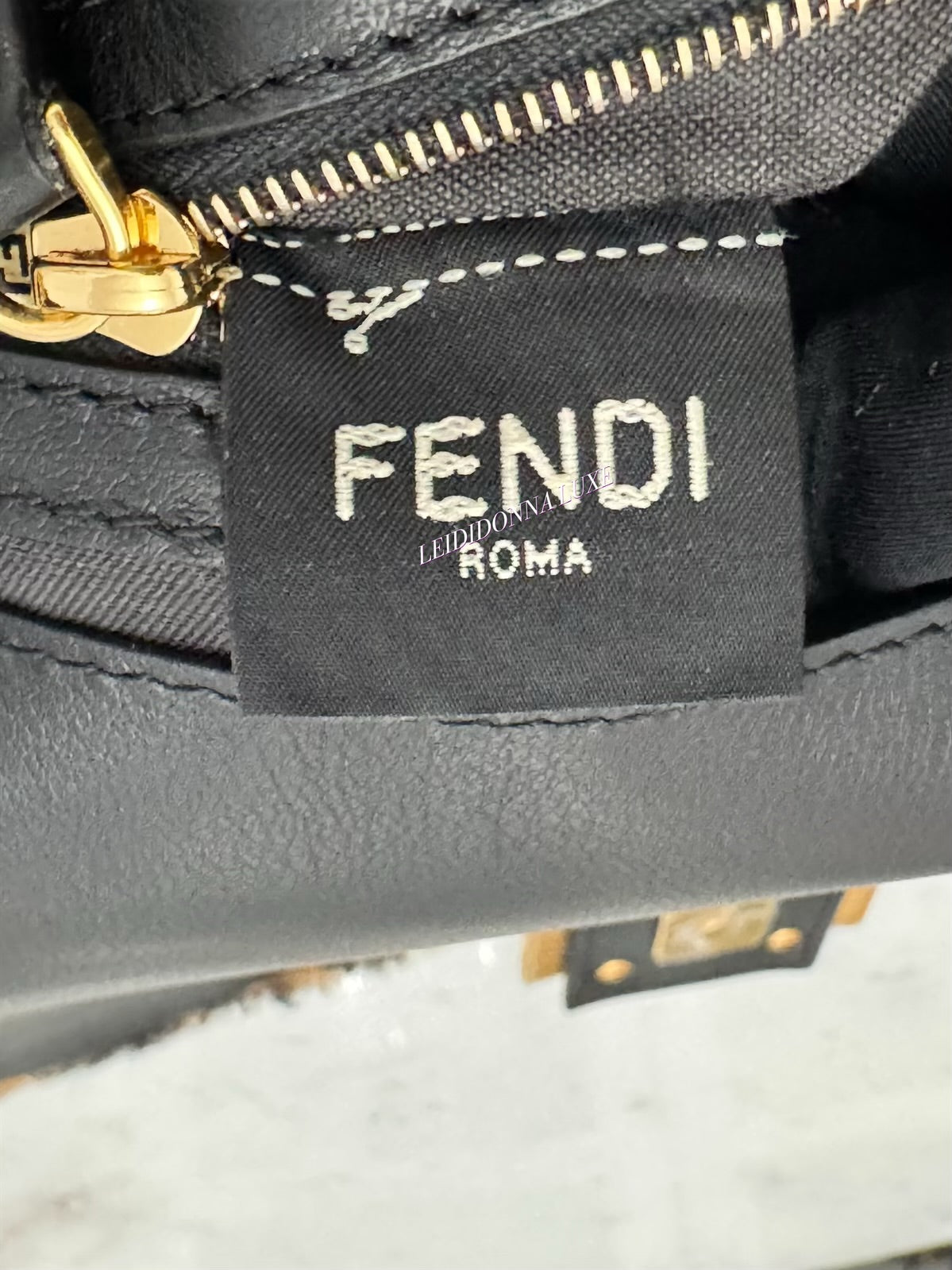 Fendi Baguette Shearling Gold-tone Hardware