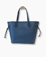 Load image into Gallery viewer, Louis Vuitton LV Neverful MM, Monogram Denim/Epi Leather, Gold-tone Hardware
