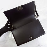 Load image into Gallery viewer, Chanel Leboy New Medium Black Lambskin Ruthenium Hardware
