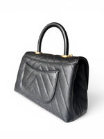 Load image into Gallery viewer, Chanel Coco Handle Mini, Black Caviar Leather Gold-tone Hardware
