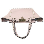 Load image into Gallery viewer, VALENTINO Rockstud Tote Small Vitello Beige Pink LGHW
