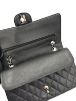 Load image into Gallery viewer, Chanel Timeless Classic Medium M/L Black Caviar Silver-tone Hardware
