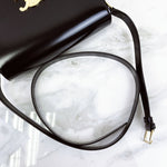 将图片加载到图库查看器，Celine Triomphe Classique Black Gold-tone Hardware
